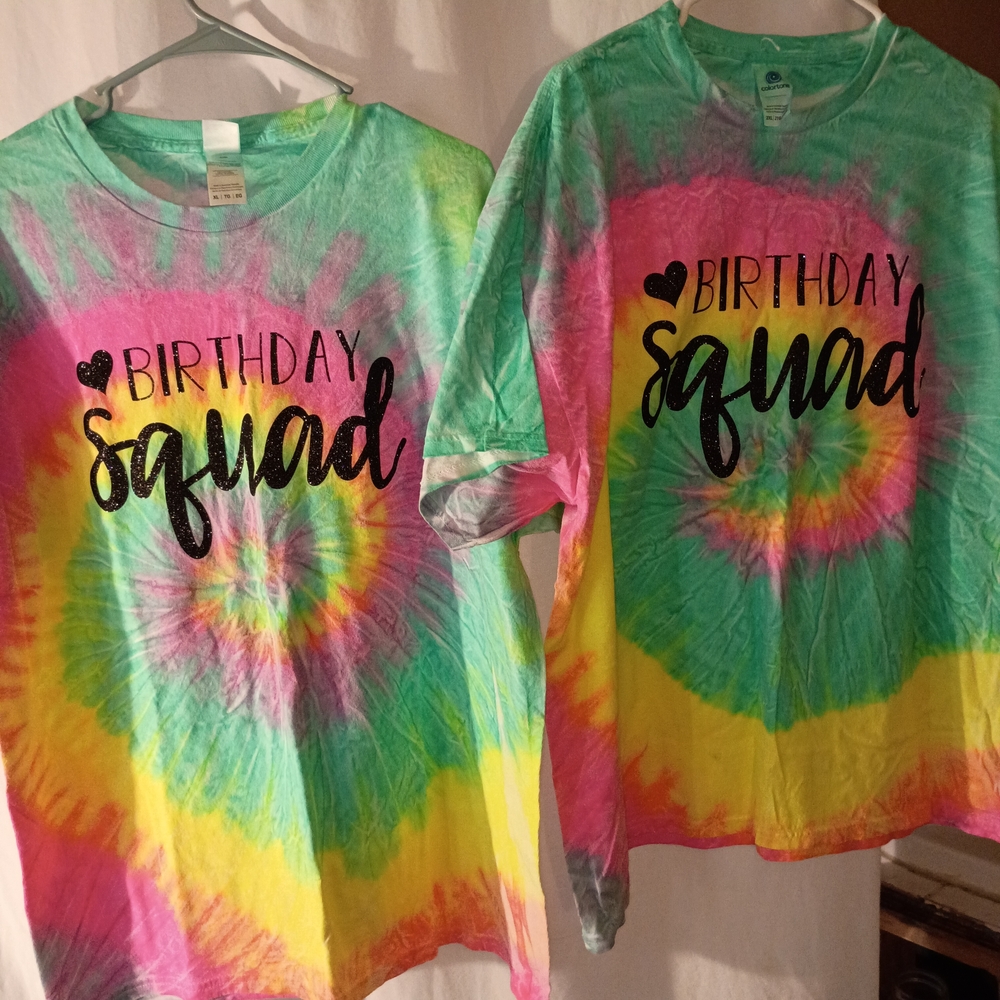 Birthday Squad Tie-Dye Kids Shirt